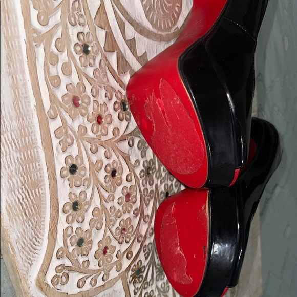 Christian Louboutin Black and Red Heels - Picture 6 of 7